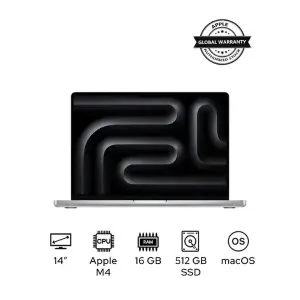 Apple MacBook Pro MW2U3 Liquid XDR Retina 14-Inch Display, M4 Chip 10-Core CPU 10-Core GPU Processor/16GB RAM/512GB SSD/macOS English Space Black